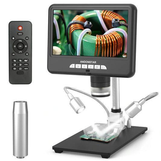 AD207S Digital Soldering Microscope with Extension Tube for Phone PCB Repair