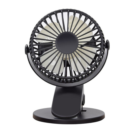 USB-Powered Portable Mini Desk Fan with 3-Speed Clip-On