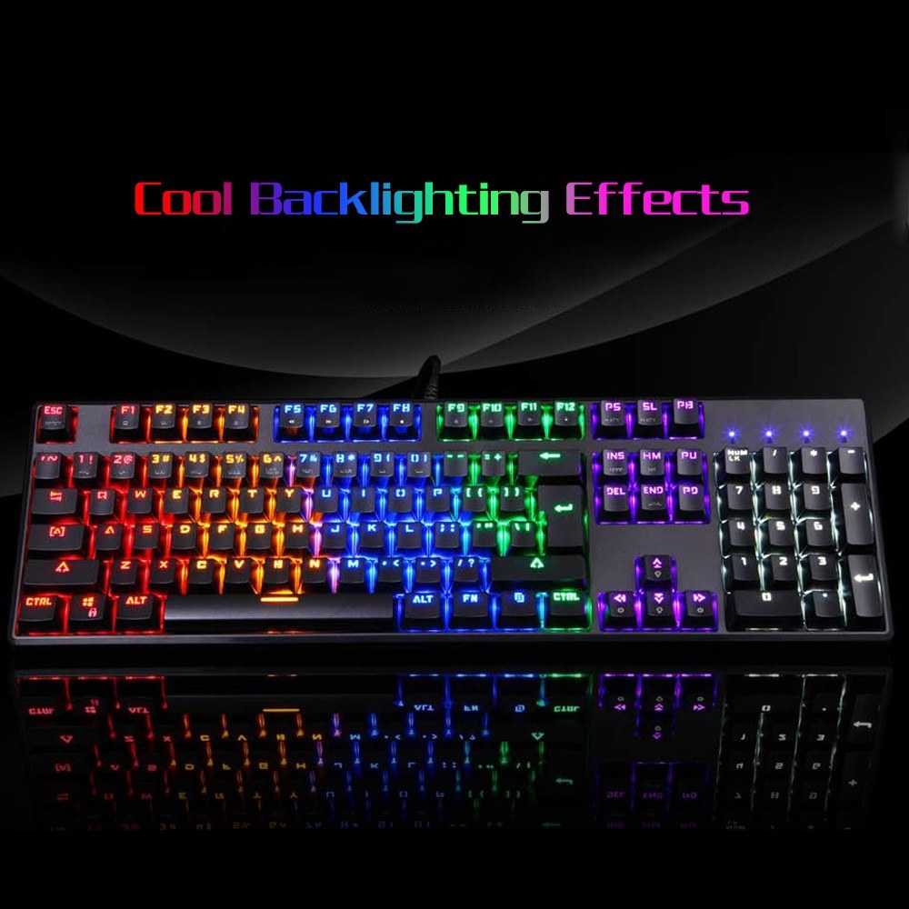 Motospeed CK96 Backlit Mechanical Keyboard & V30 USB Wired Gaming Mouse Combo