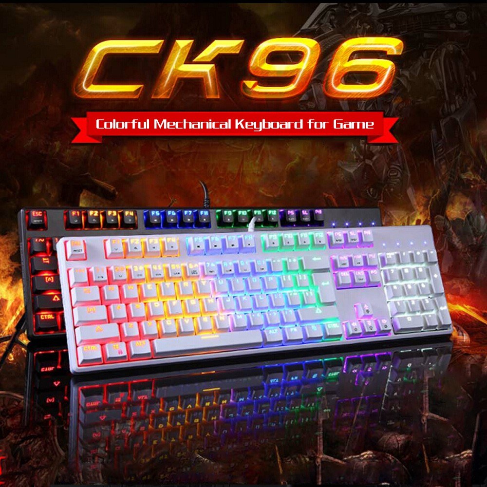 Motospeed CK96 Backlit Mechanical Keyboard & V30 USB Wired Gaming Mouse Combo