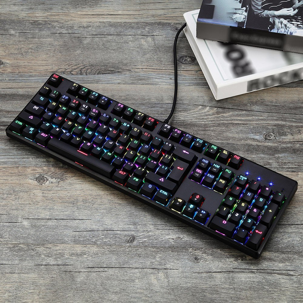 Motospeed CK96 Backlit Mechanical Keyboard & V30 USB Wired Gaming Mouse Combo