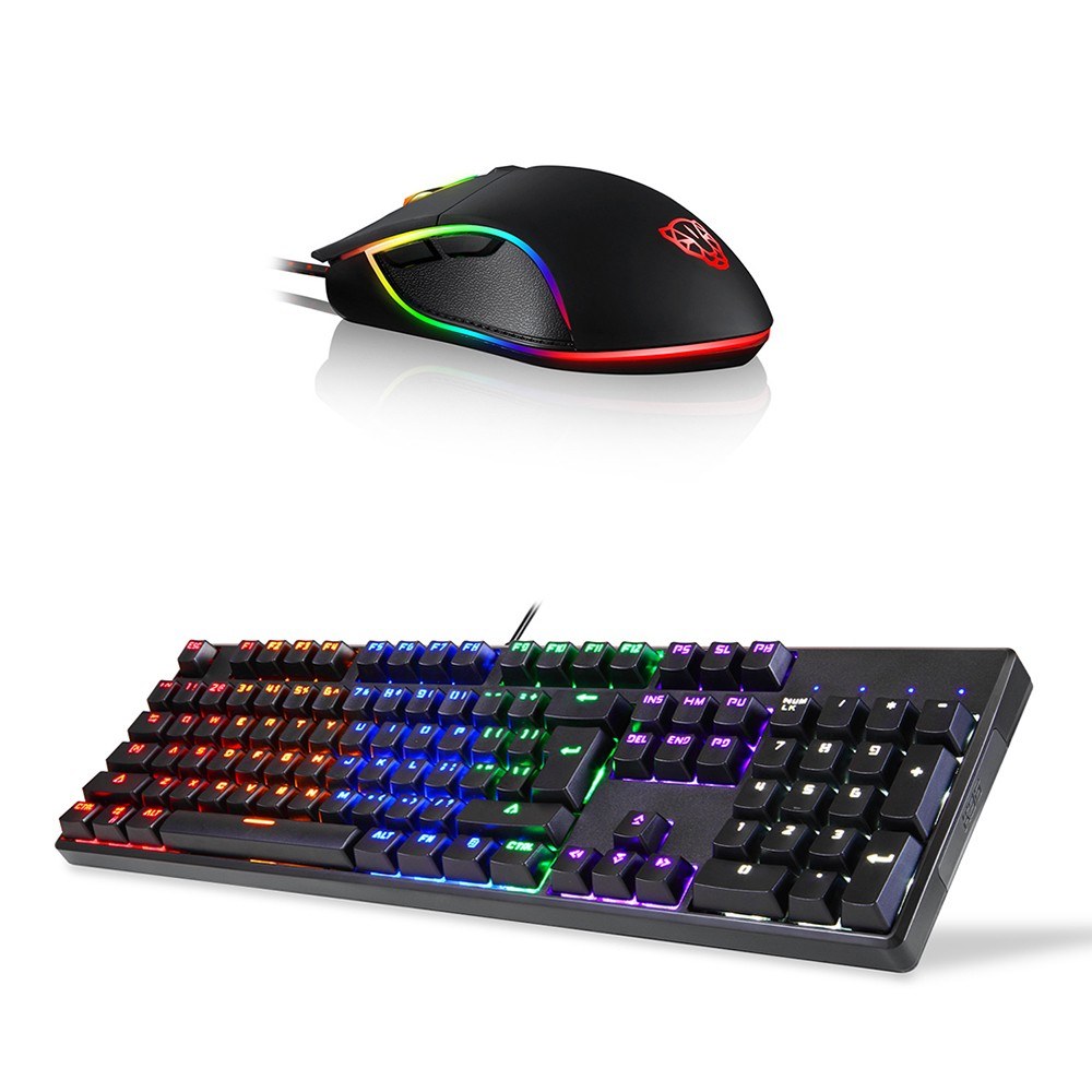 Motospeed CK96 Backlit Mechanical Keyboard & V30 USB Wired Gaming Mouse Combo