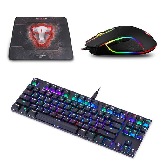Motospeed V30 Gaming Mouse + CK101 RGB Mechanical Keyboard + P70 Non-Slip Mouse Pad