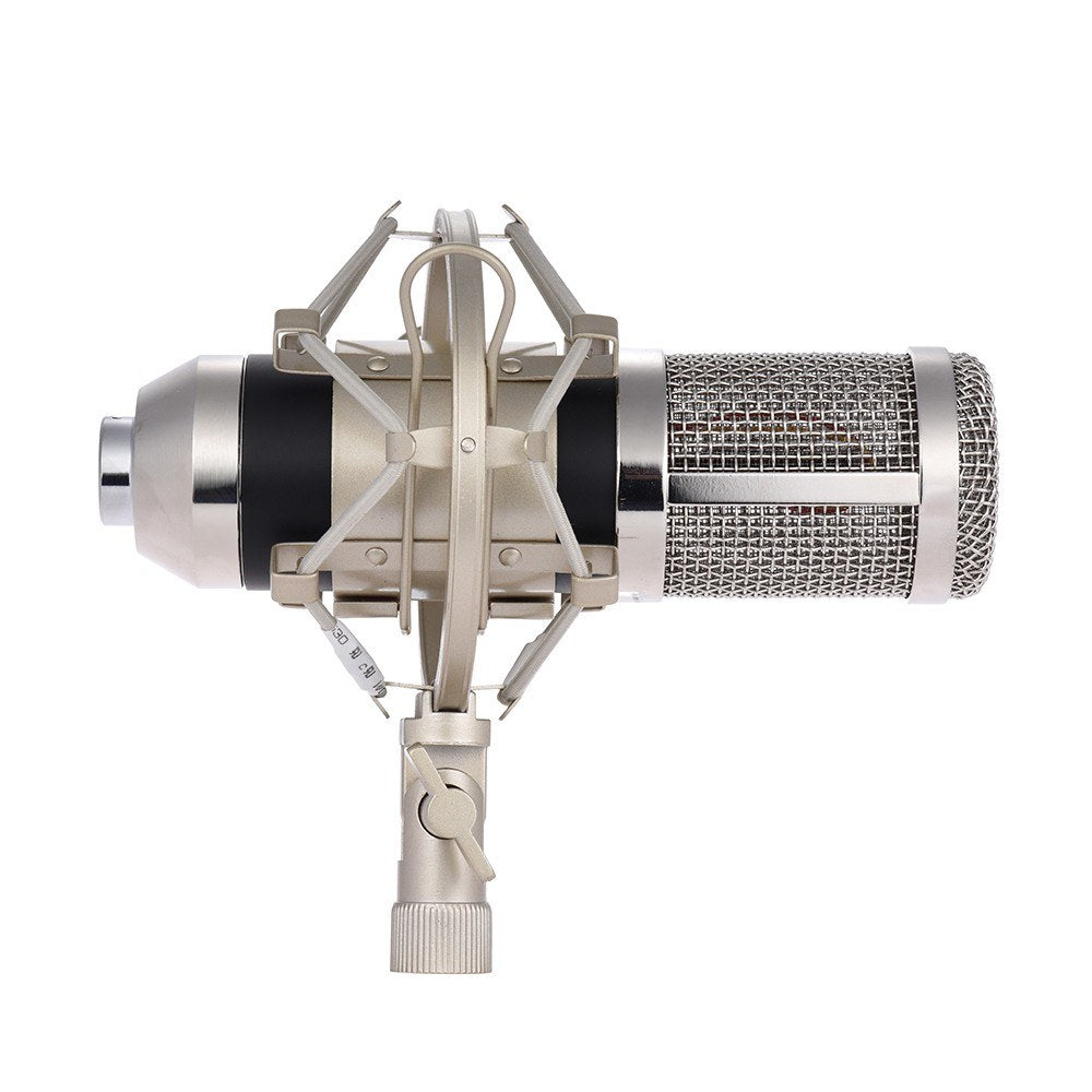 USB Audio Interface Sound Card with Multiple Effects & Rechargeable Battery + Professional Condenser Microphone Kit
