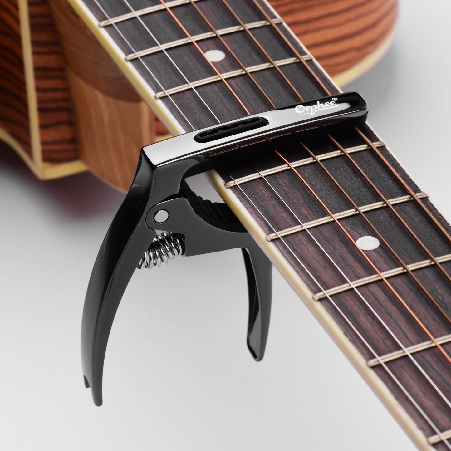 Orphee Q5 Multi-Functional Guitar Capo with 5 Triangle Picks Set