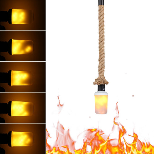 50cm E27 Pendant Ceiling Light with LED Flame Effect Bulb