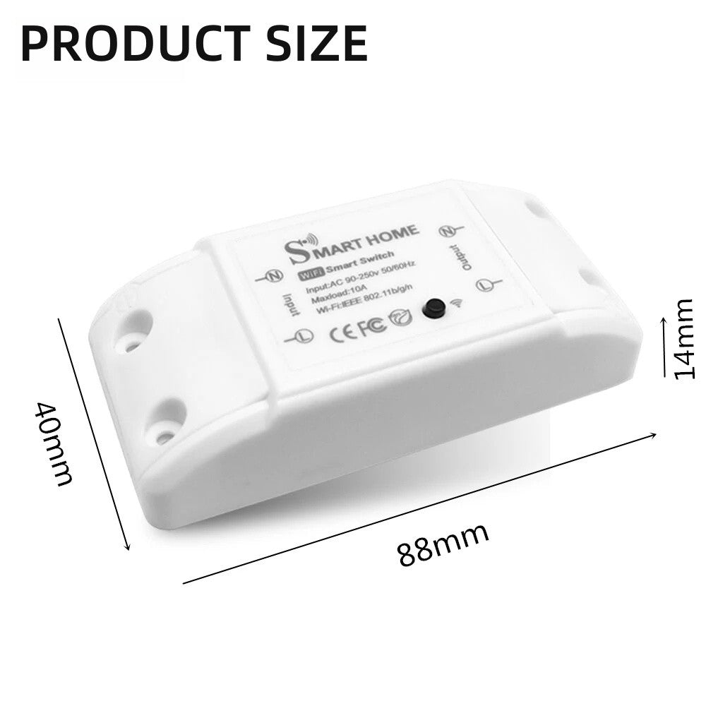 Smart WiFi Light Switch Kit - 6-Pack WiFi+BT 10A RF Wireless Remote Control