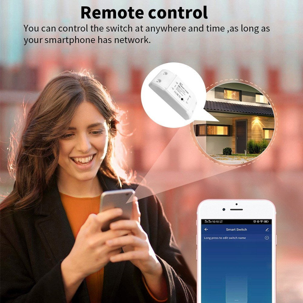 Smart WiFi Light Switch Kit - 6-Pack WiFi+BT 10A RF Wireless Remote Control