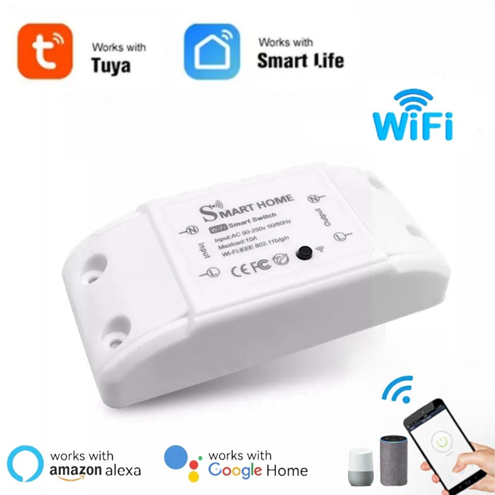 Smart WiFi Light Switch Kit - 6-Pack WiFi+BT 10A RF Wireless Remote Control