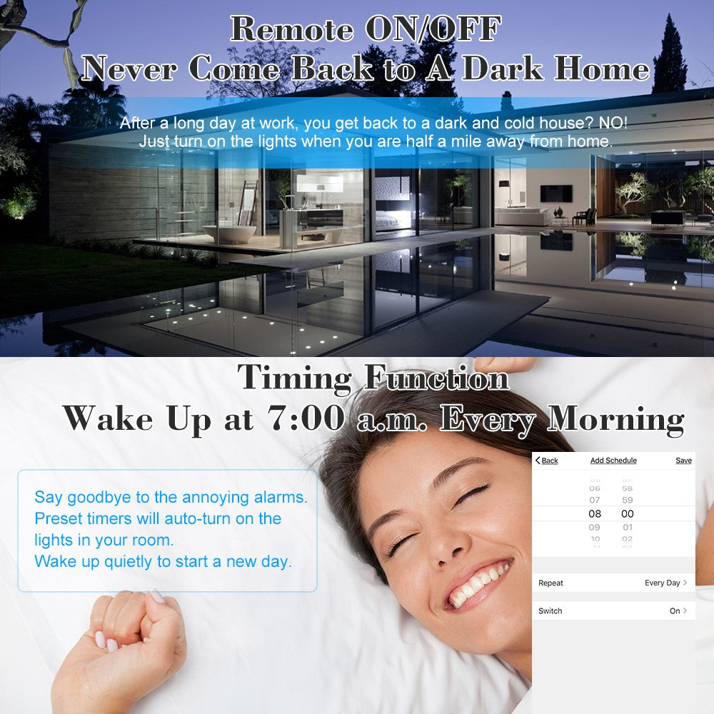 2-Pack Mini WiFi RGBW LED Strip Controllers