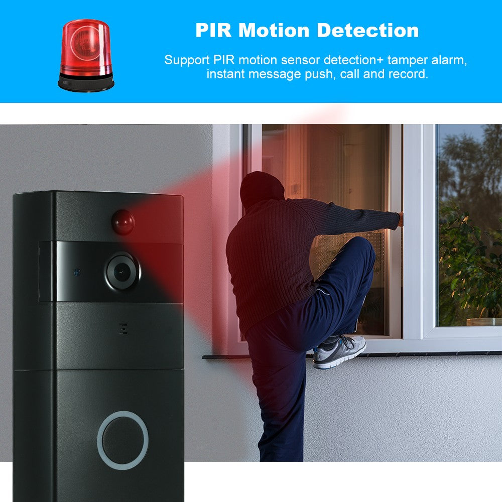 720P WiFi Video Intercom Door Phone & Wireless Doorbell Chime Set