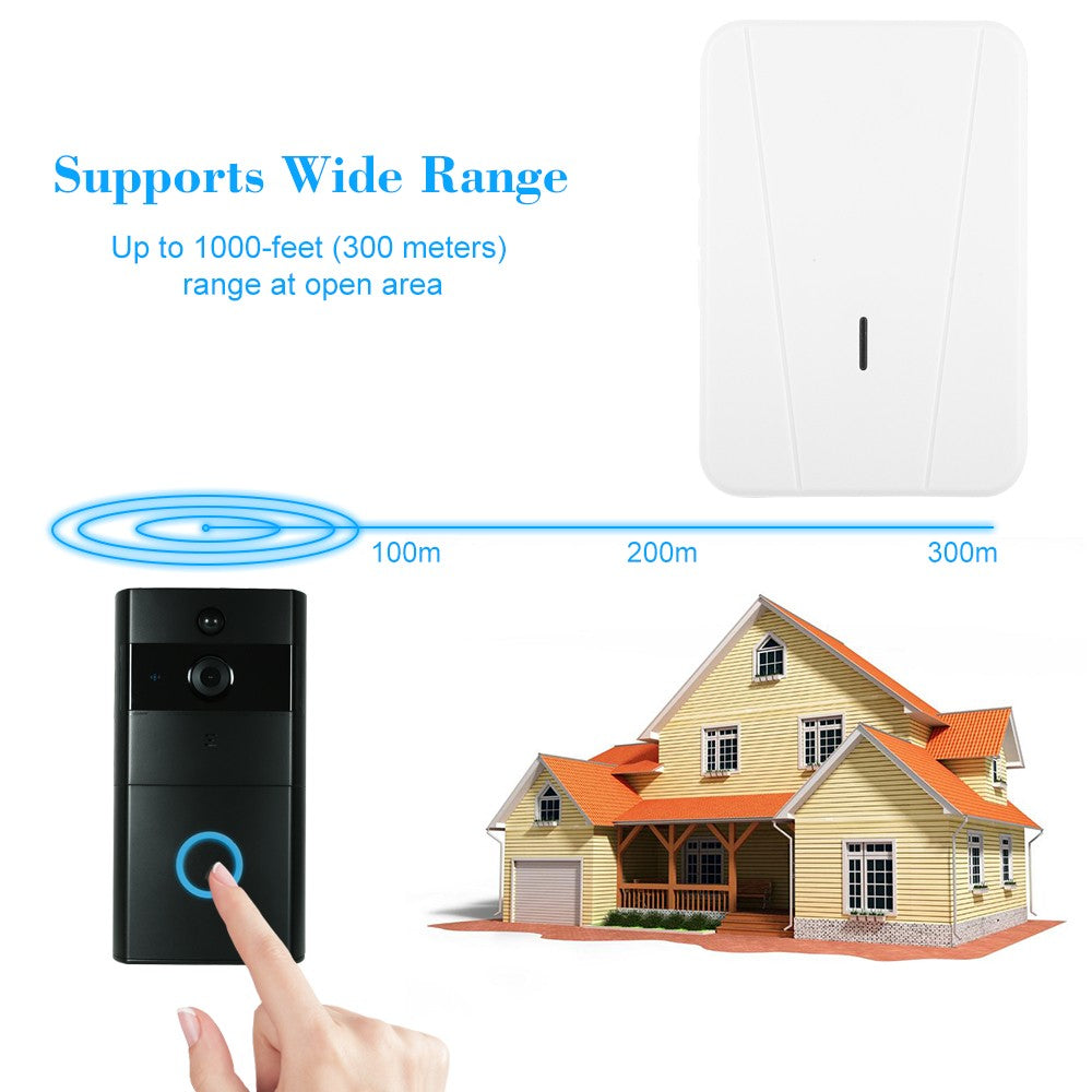 720P WiFi Video Intercom Door Phone & Wireless Doorbell Chime Set