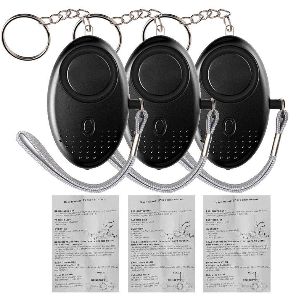 120-130dB Personal Security Alarm Keychain for Safe Sound