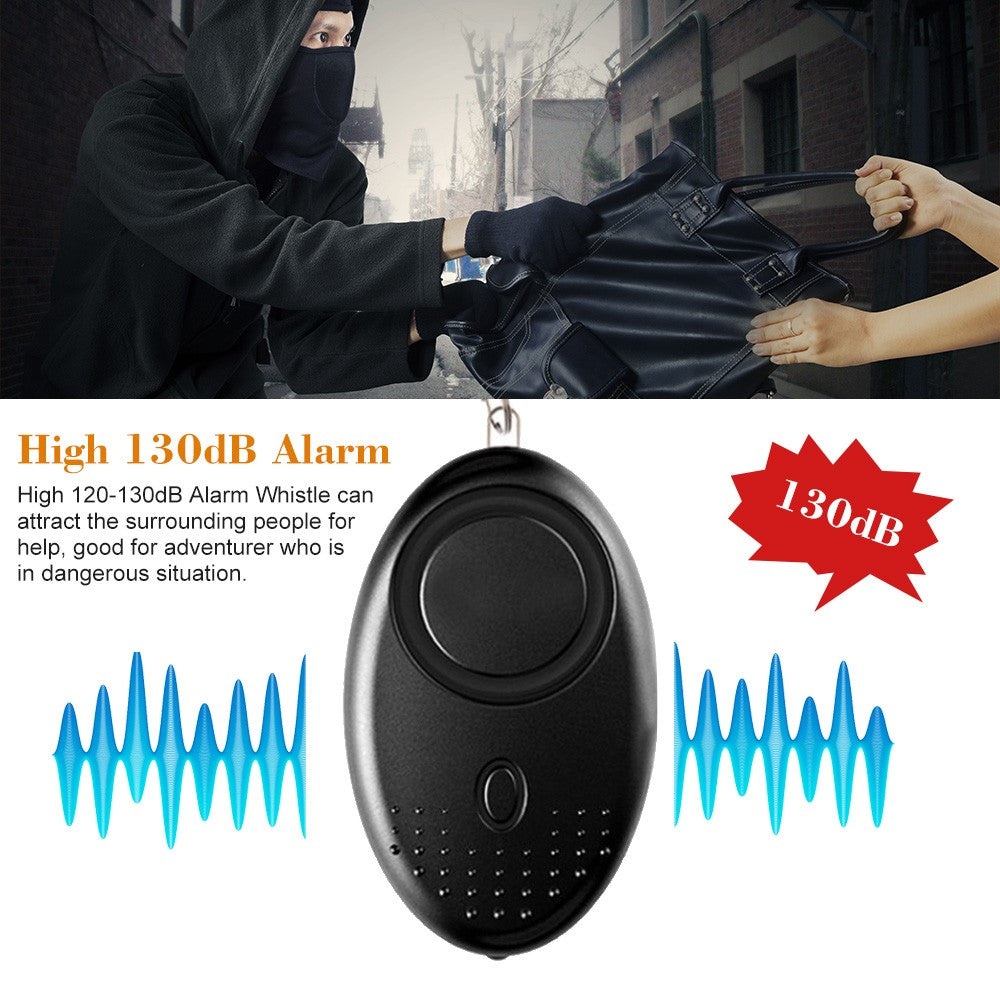 120-130dB Personal Security Alarm Keychain for Safe Sound