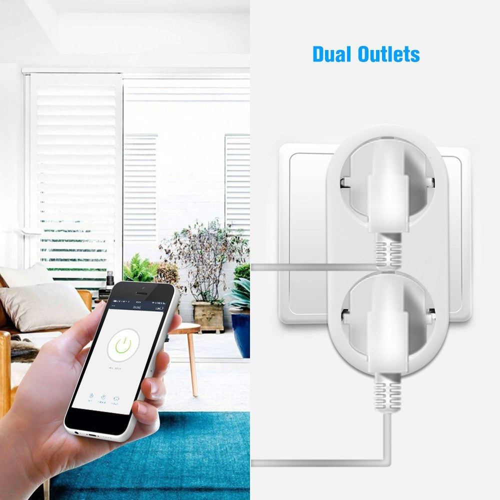 Smart WiFi Plug EU Type E - 2 Pack