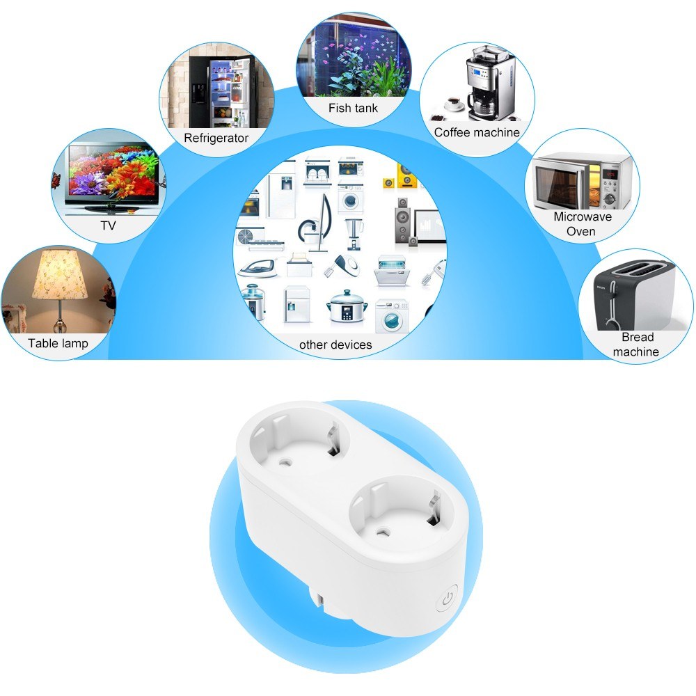 Smart WiFi Plug EU Type E - 2 Pack