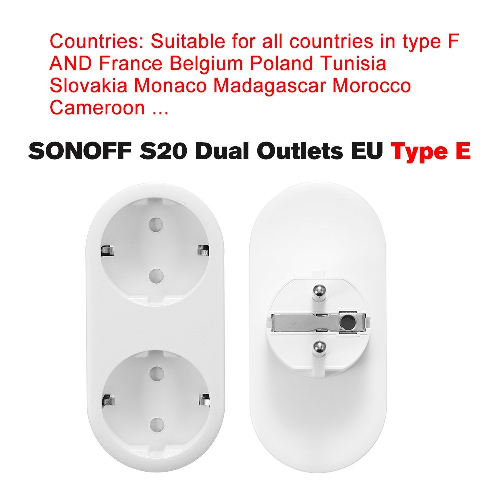 Smart WiFi Plug EU Type E - 2 Pack