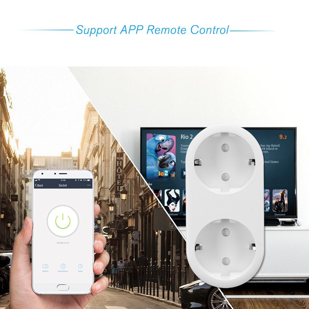 Smart WiFi Plug EU Type E - 2 Pack