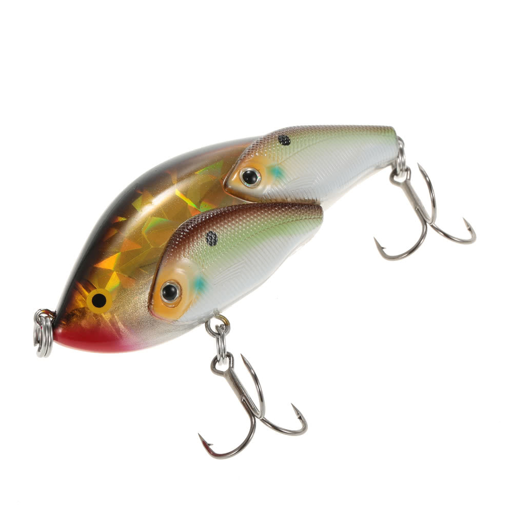 5pcs Floating SwimBait Group Hard Plastic 3D Fish Eye VIB Rattling Lures