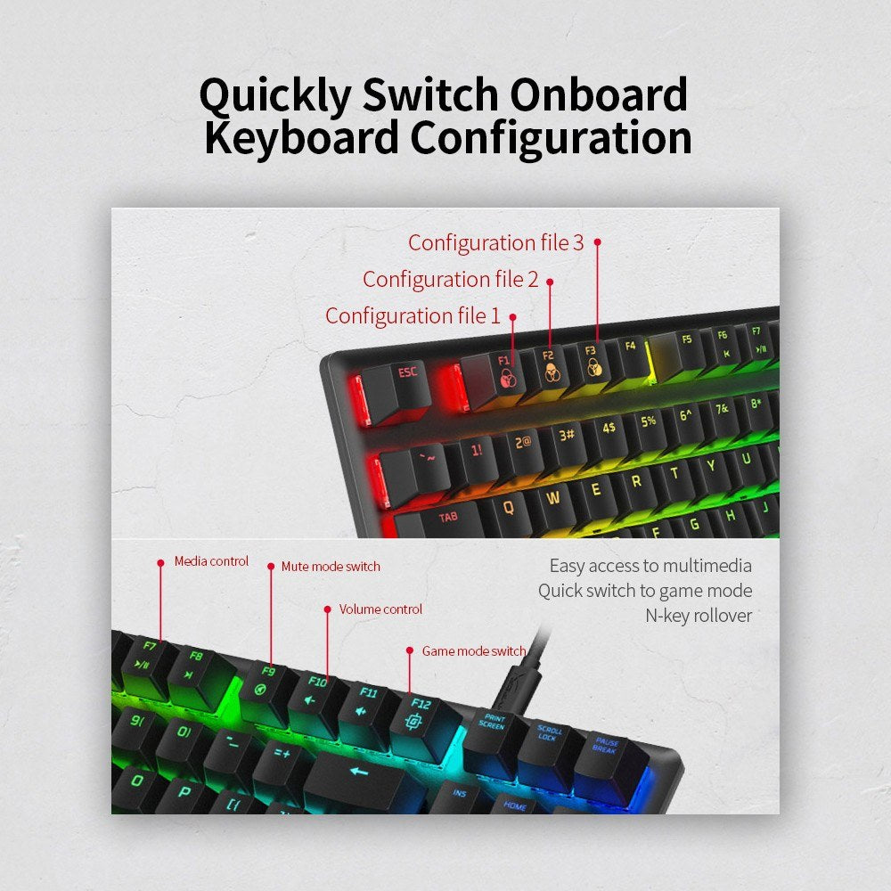 HyperX Alloy Origins Core RGB 87-Key Mechanical Gaming Keyboard, Red Switches