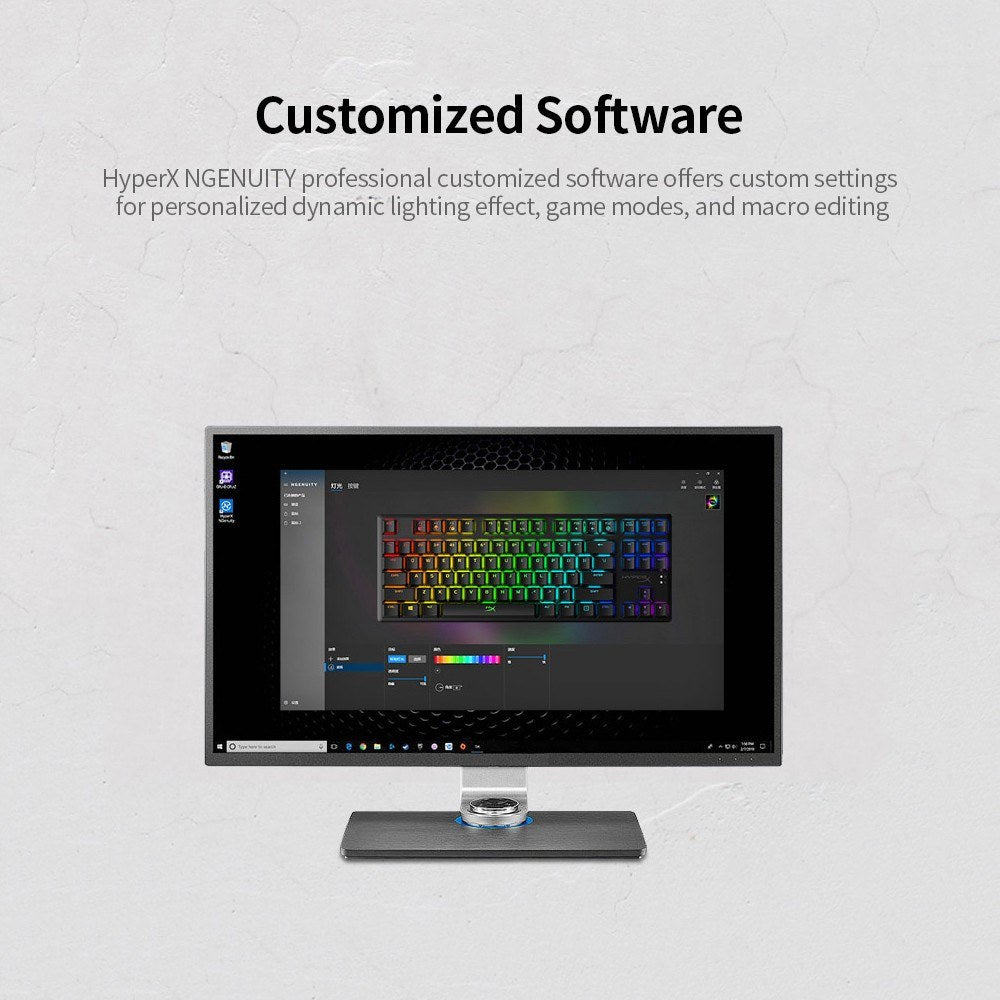 HyperX Alloy Origins Core RGB 87-Key Mechanical Gaming Keyboard, Red Switches