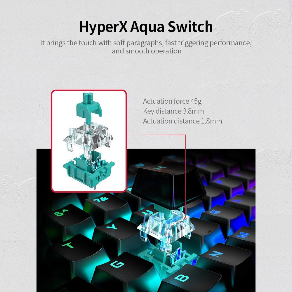 HyperX Alloy Origins Core RGB 87-Key Mechanical Gaming Keyboard, Red Switches