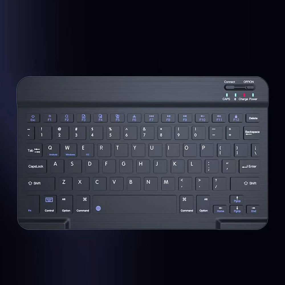 10-inch Universal Colorful Wireless Bluetooth Keyboard – Rechargeable for Mobile, Tablet, and More