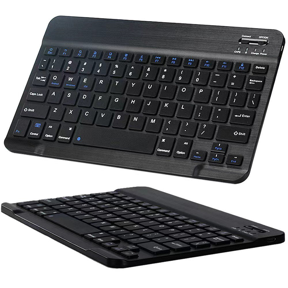 10-inch Universal Colorful Wireless Bluetooth Keyboard – Rechargeable for Mobile, Tablet, and More