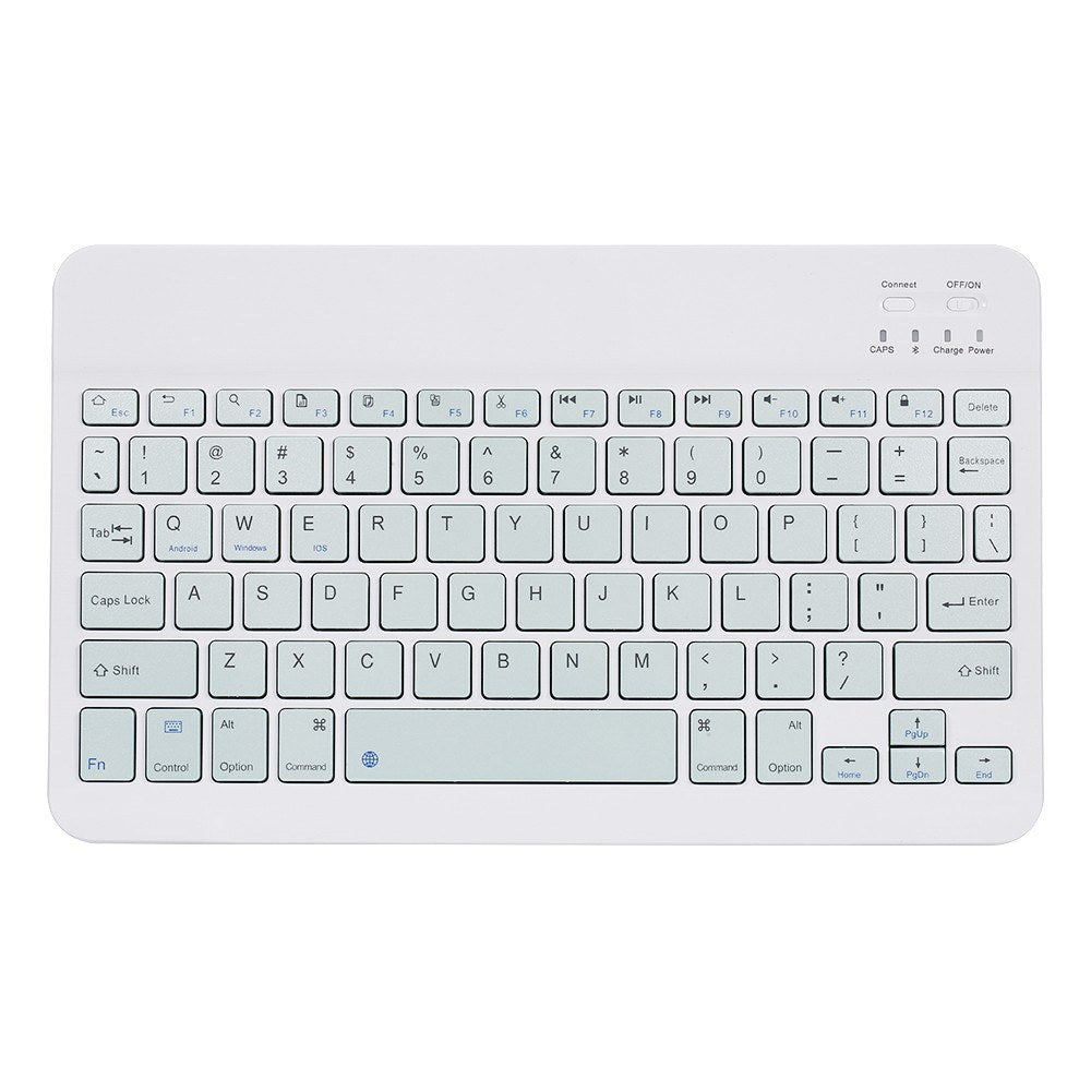 10-inch Universal Colorful Wireless Bluetooth Keyboard – Rechargeable for Mobile, Tablet, and More