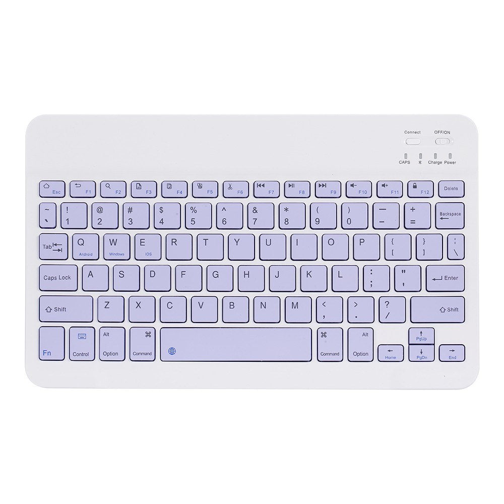 10-inch Universal Colorful Wireless Bluetooth Keyboard – Rechargeable for Mobile, Tablet, and More