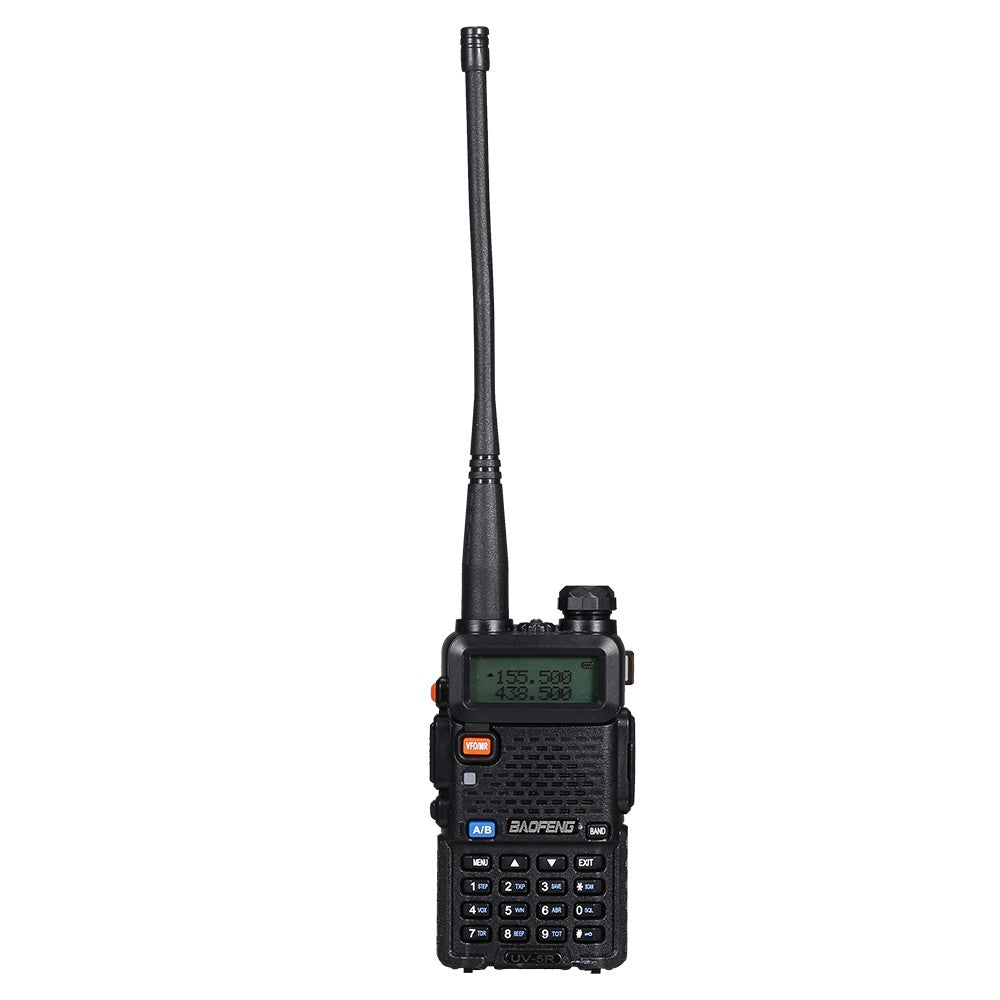 BAOFENG BF-UV5R Dual Band Handheld FM Transceiver, 128CH Amateur Radio, Long Standby, Black