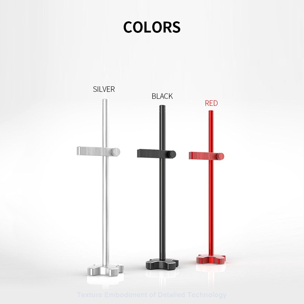 Black Aluminum Vertical Graphics Card Holder - GM961 Single Support Jack Bracket for Desktop PC Case Cooling
