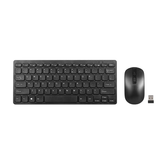 KM901 Wireless 78-Key Mini Keyboard & Mouse Set - Portable 2.4G Office Combo