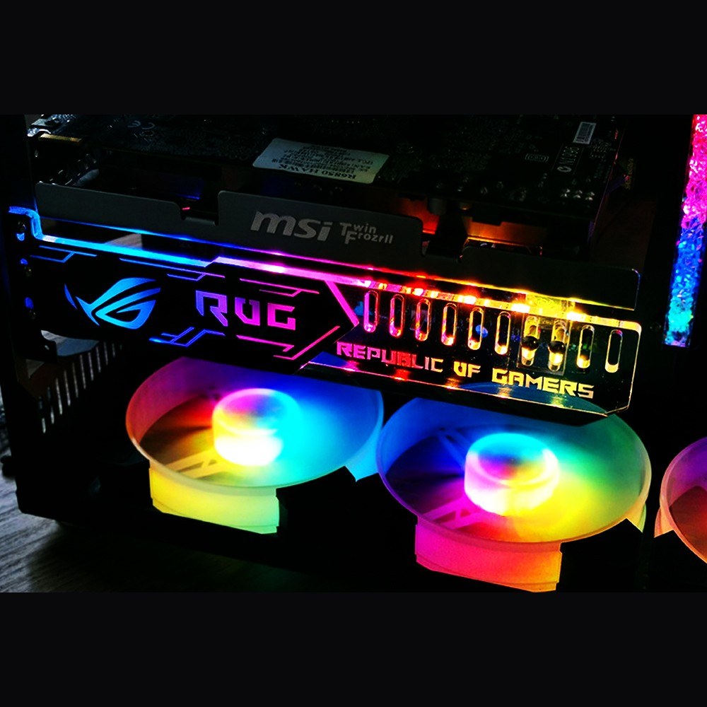 RGB25 Graphics Card Stand with 5V 2-Pin RGB Light Support Holder