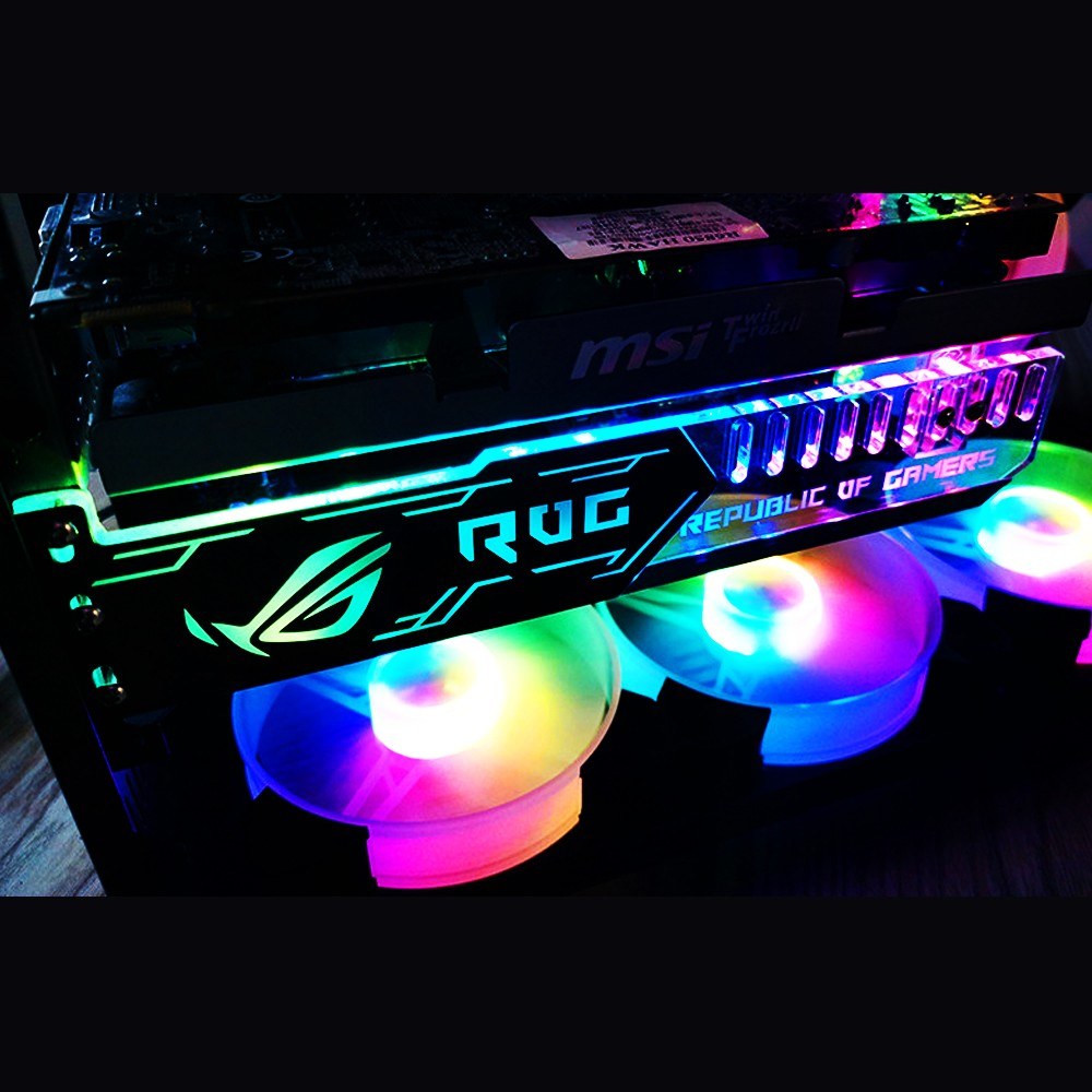 RGB25 Graphics Card Stand with 5V 2-Pin RGB Light Support Holder