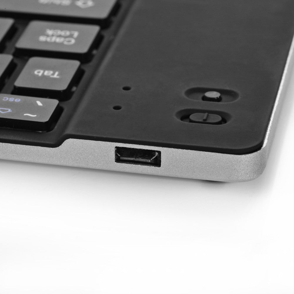 Rose Gold GK228 BT Wireless Folding Mini Keyboard - 66 Keys Portable Office Keyboard with Phone/Tablet/Laptop Stand