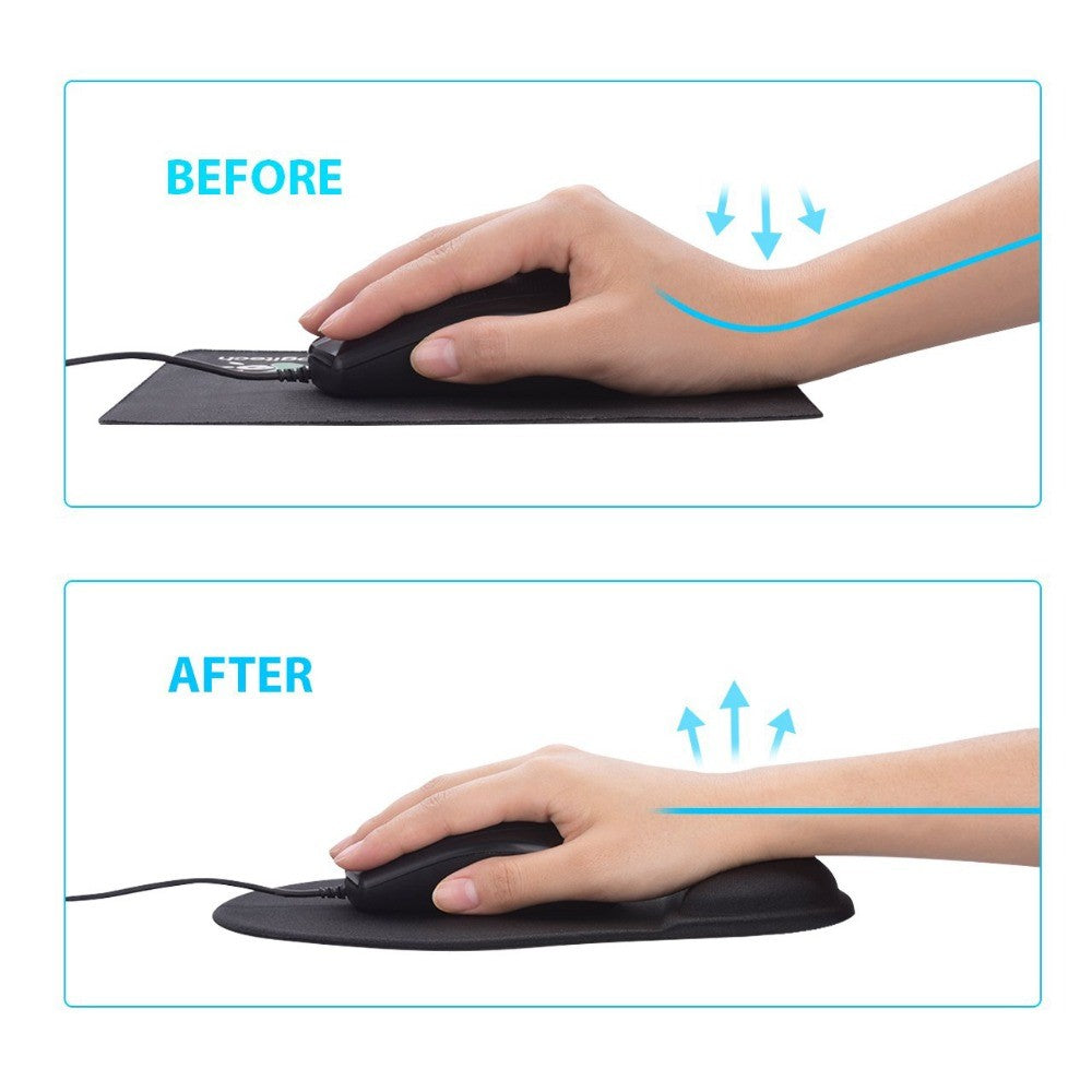 Ergonomic Memory Foam Mouse Pad with Non-Slip Wrist Support