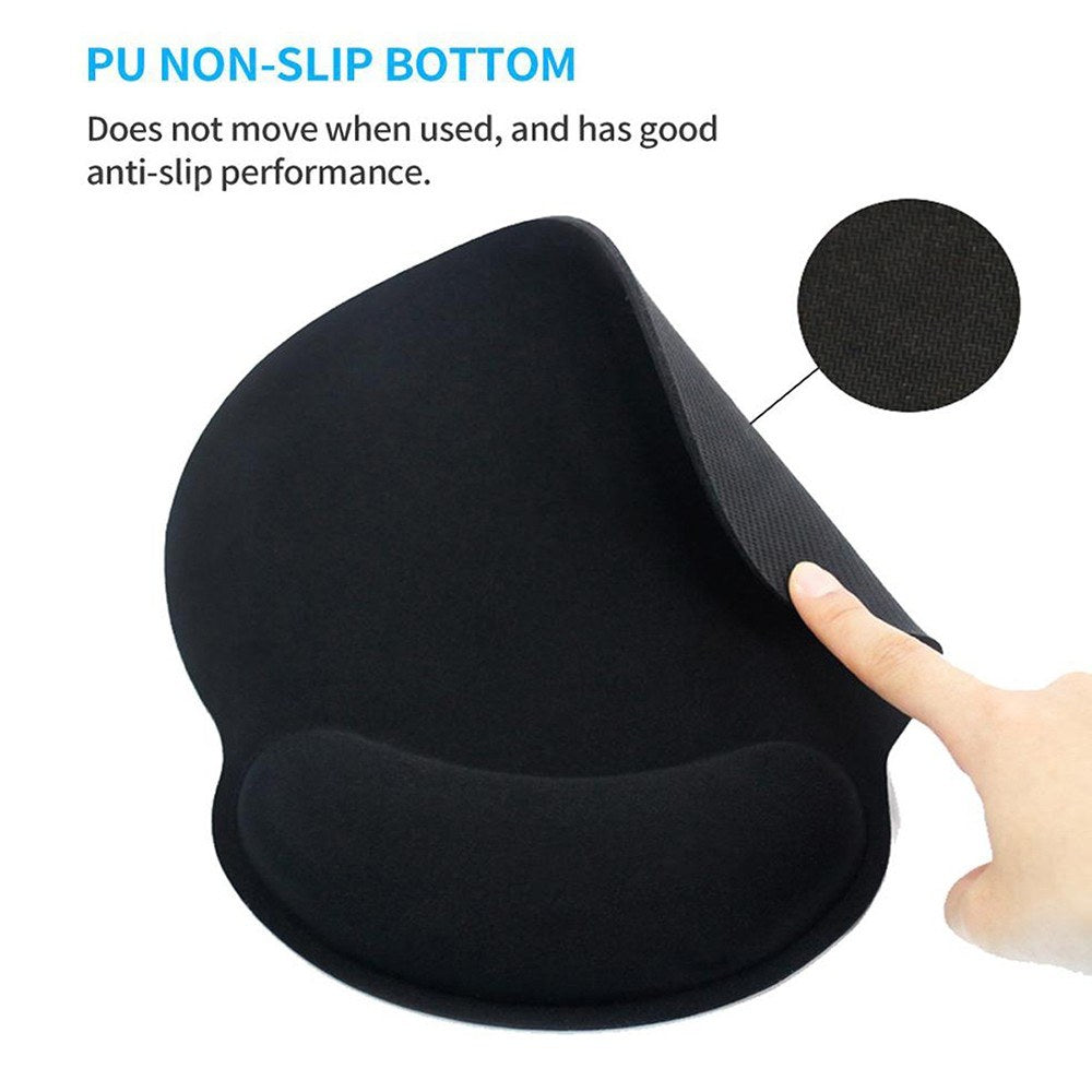 Ergonomic Memory Foam Mouse Pad with Non-Slip Wrist Support