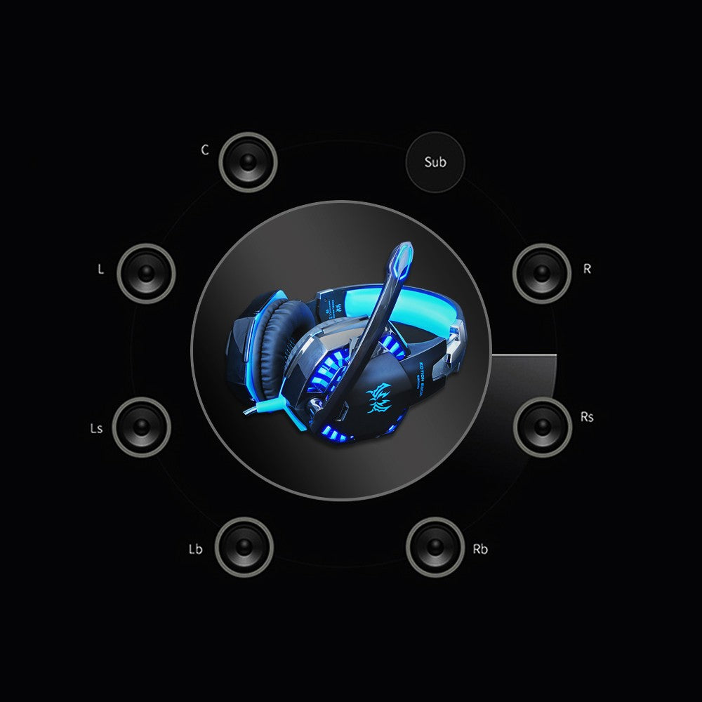 KOTION EACH G2000 3.5mm Gaming Headset with Noise Reduction & Audio Adapter for PC, Laptop, Smartphone