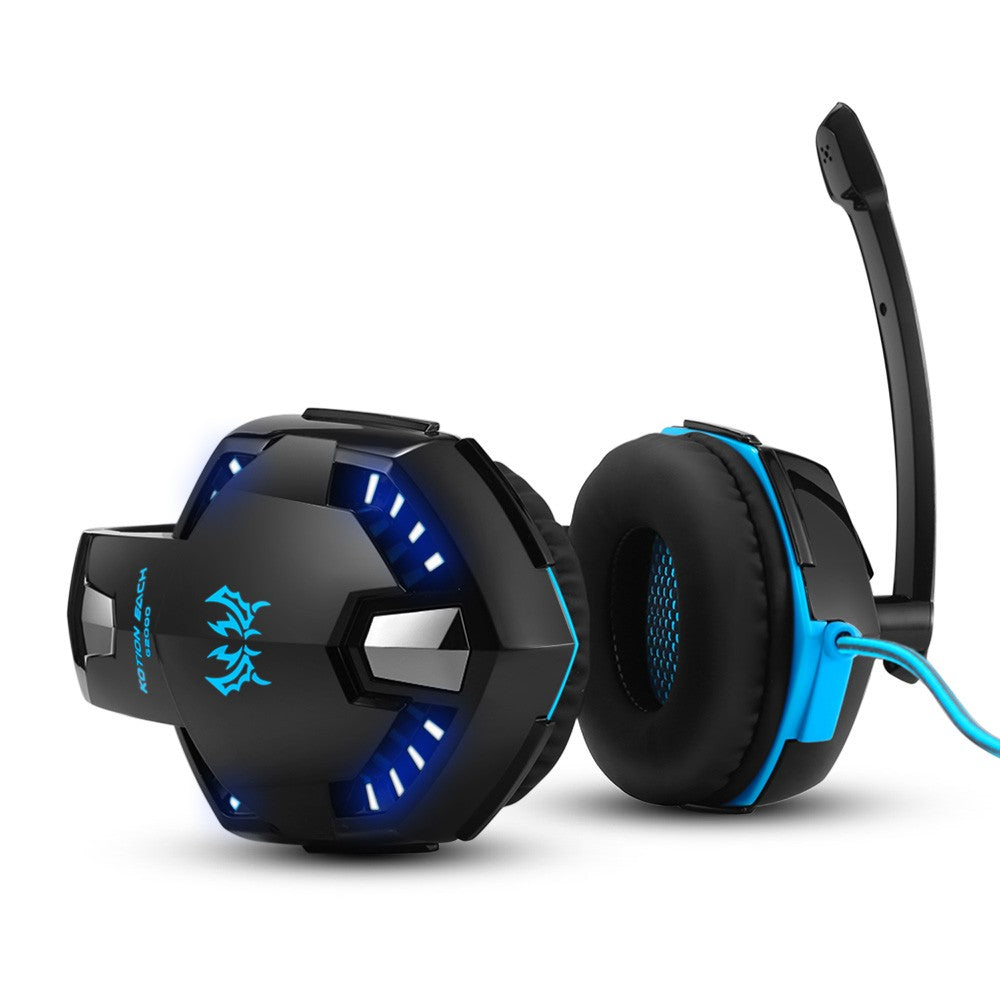KOTION EACH G2000 3.5mm Gaming Headset with Noise Reduction & Audio Adapter for PC, Laptop, Smartphone