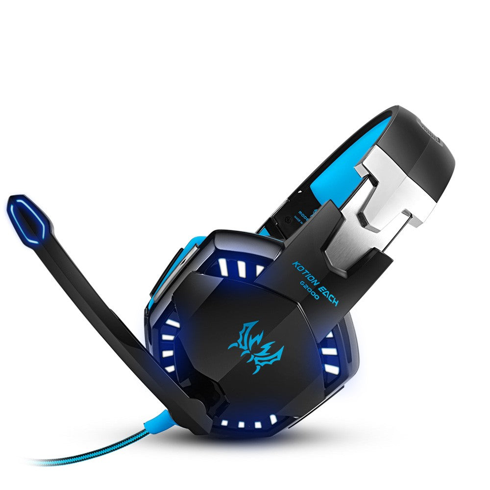 KOTION EACH G2000 3.5mm Gaming Headset with Noise Reduction & Audio Adapter for PC, Laptop, Smartphone