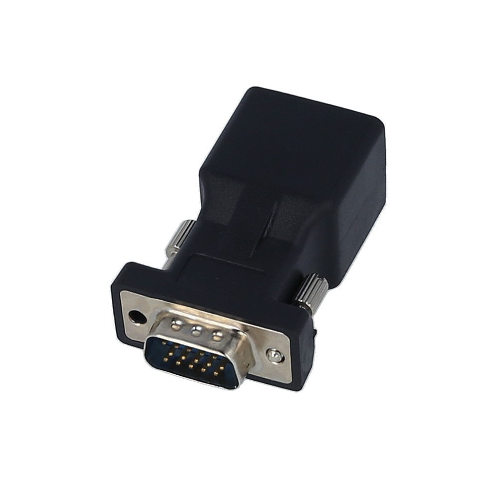 2-Pack VGA to RJ45 Male Adapter Ethernet Network Cable Converter for CAT5e/CAT6