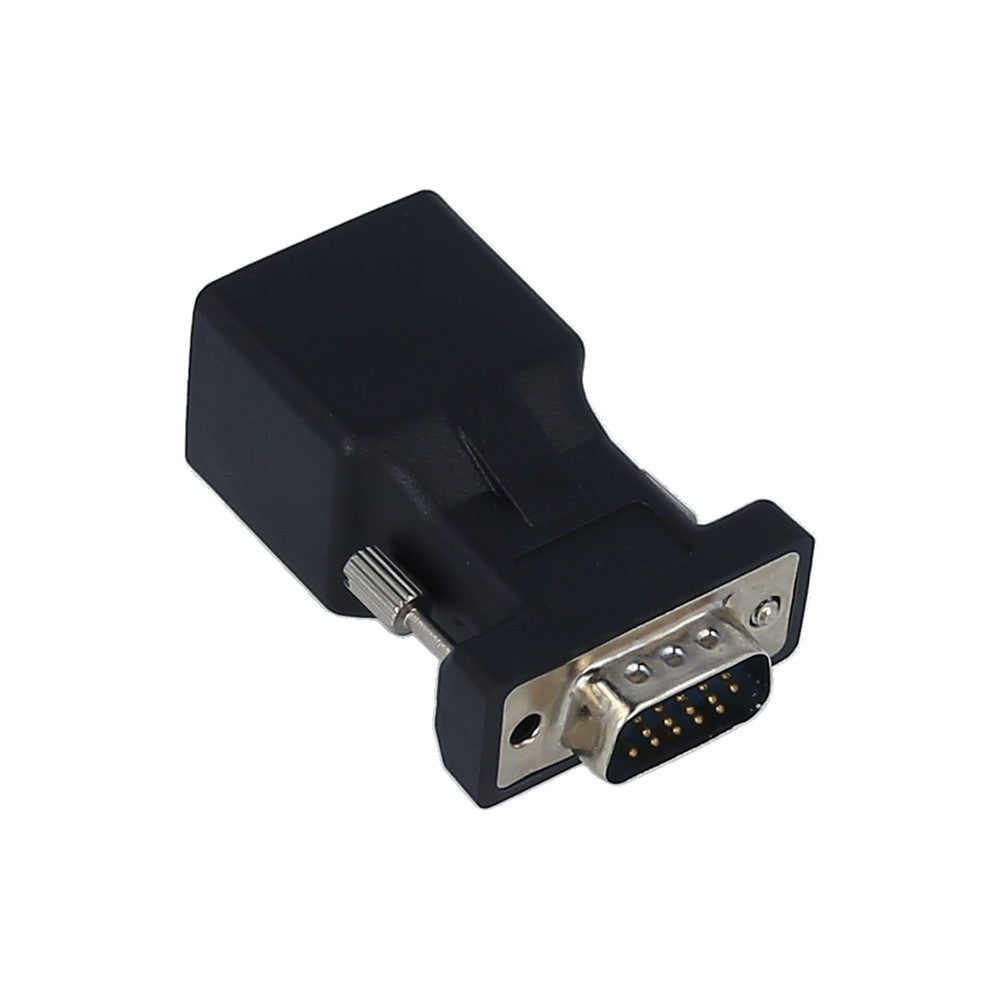 2-Pack VGA to RJ45 Male Adapter Ethernet Network Cable Converter for CAT5e/CAT6