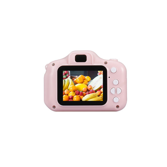 X2 Mini Kids Camera with 2 HD Display, Rechargeable, 32GB Memory Card, Pink