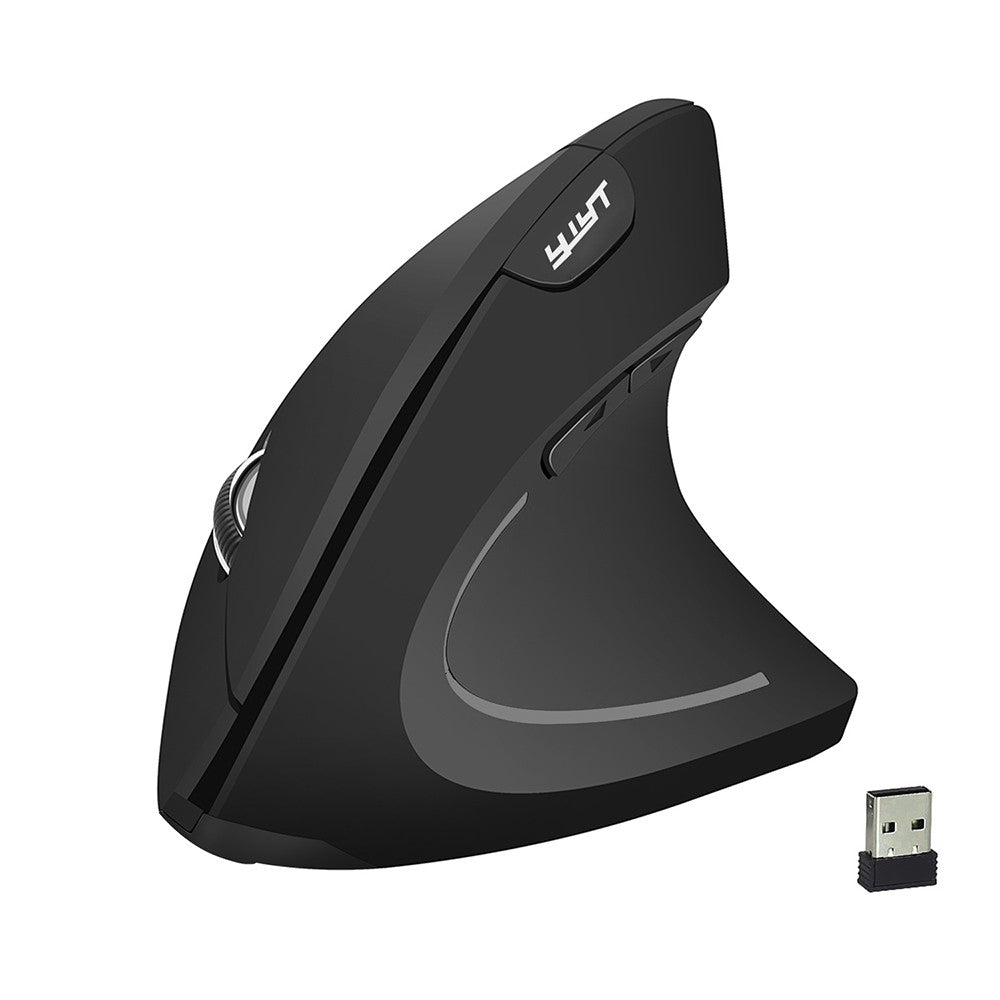 YWYT Ergonomic Wireless Vertical Mouse, 2.4G, 3 DPI Levels, Optical Plug & Play, Black