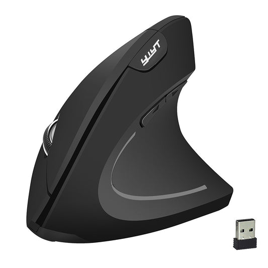 Rechargeable Ergonomic Vertical Wireless Mouse - 2.4G, 3 DPI Levels, Plug&Play, Black