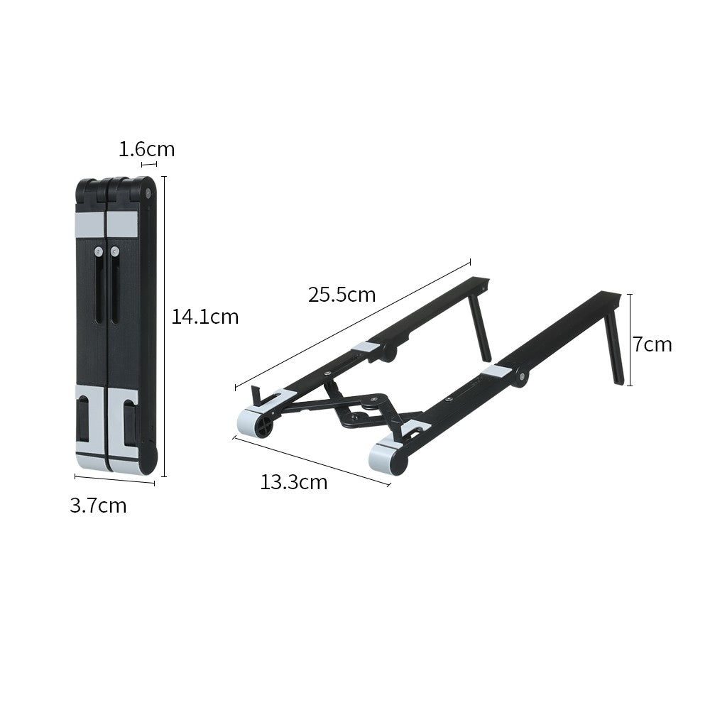 Portable 3-in-1 Laptop Stand & Foldable Phone/Tablet Holder