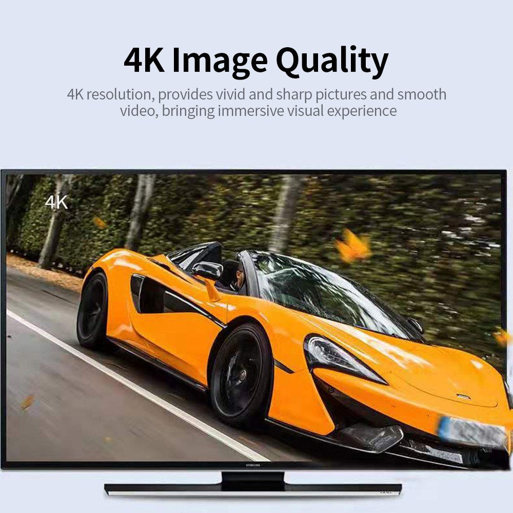 X6W Plus 4K Dual-Frequency Wireless Display Receiver with HD VGA Audio Ports and External Antenna