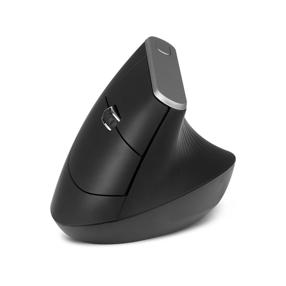 Ergonomic 2.4G Wireless Vertical Mouse, 6-Button, Adjustable DPI, Black