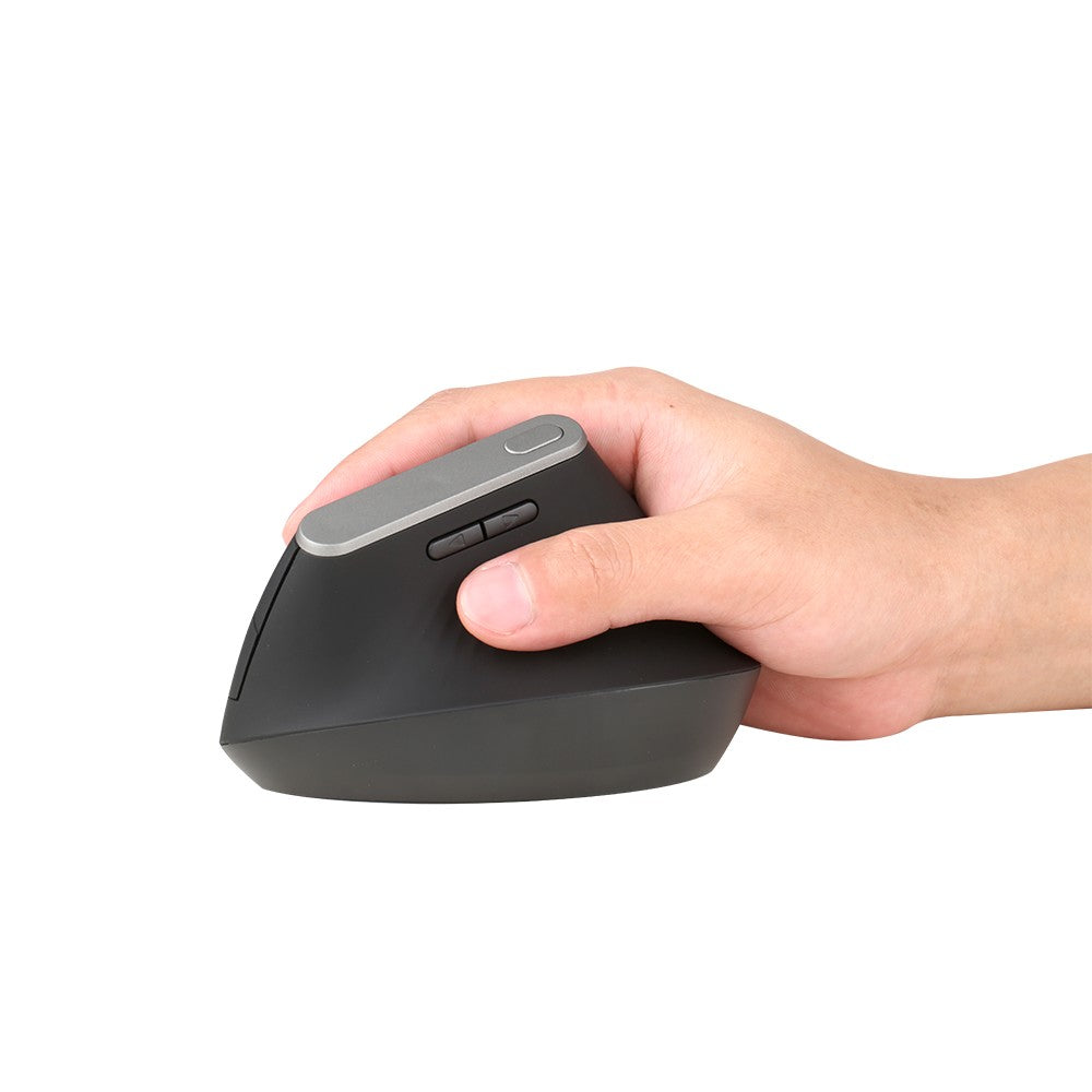 Ergonomic 2.4G Wireless Vertical Mouse, 6-Button, Adjustable DPI, Black